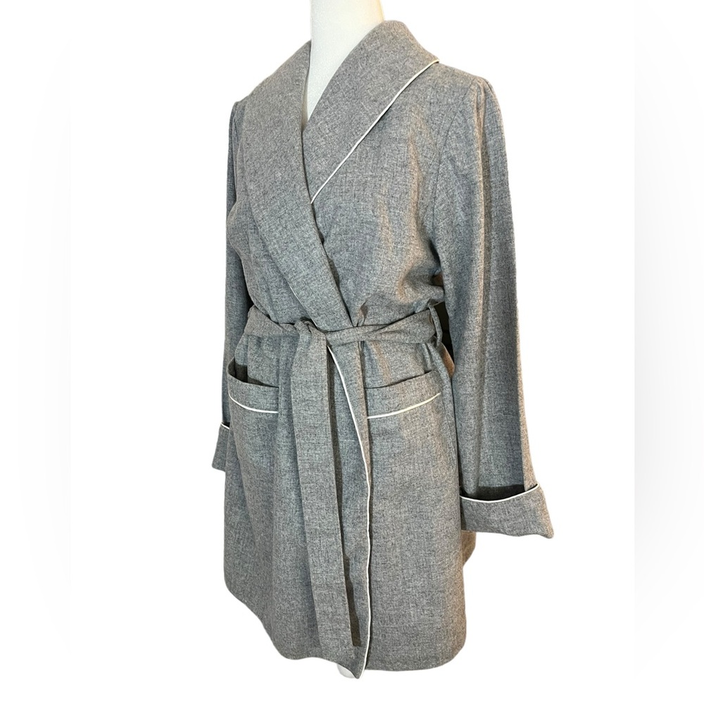 Pendleton Gray 100% Fine Wool Robe Sz L